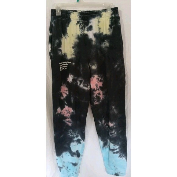 Barstool Sports Sweatpants Womens Small  Gray/'Tye-Dye- Front Logo Cotton - Picture 1 of 16